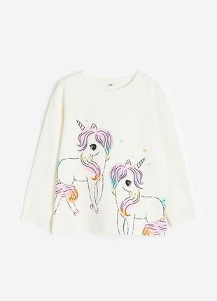 Реглан лонгслив h&m на девочку 6-8 лет 122/128 см кофта hm