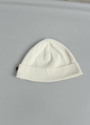 *знижка* dolce&gabbana вінтажна оригінальна жіноча шапка beanie біні з підворотом біла бежева молочна осіння дольче габана versace gucci prada vintage2 фото