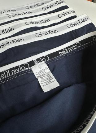 Трусики слипы женские хлопок набор 4 шт calvin klein, темно-синие,размер s2 фото