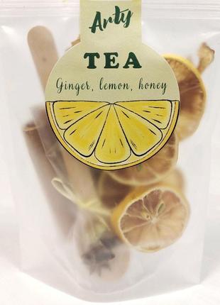 Чай фруктовий імбир-лимон-мед, arty / ginger lemon honey fruit tea, arty, 70 г