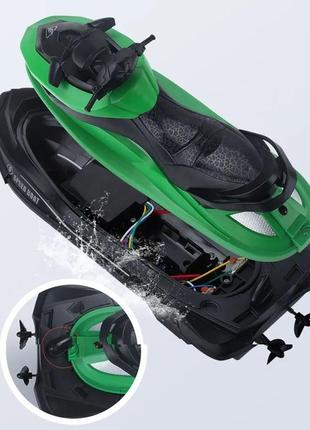 Іграшка водний скутер мотоцикл на пульті радіокерування з акумулятором наляля6 фото