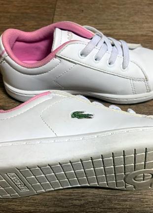 Lacoste кроссовки детские carnaby evo (р.26.5)5 фото