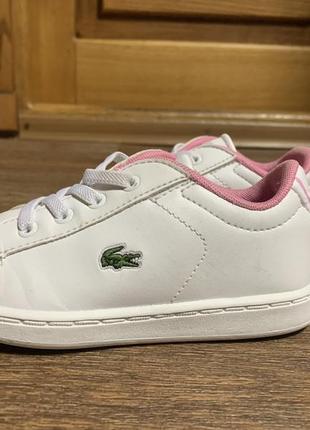 Lacoste кроссовки детские carnaby evo (р.26.5)4 фото