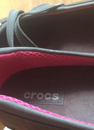 Кожаные туфли crocs мэри джейн8 фото