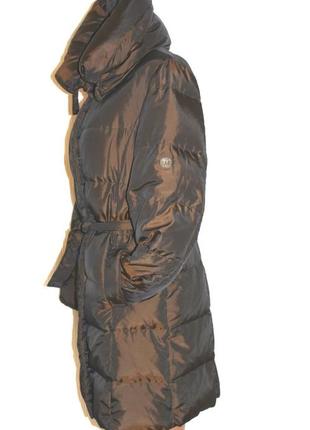 Пуховик пальто парка ультра лёгкий max mara коричневый италия 36-40р2 фото