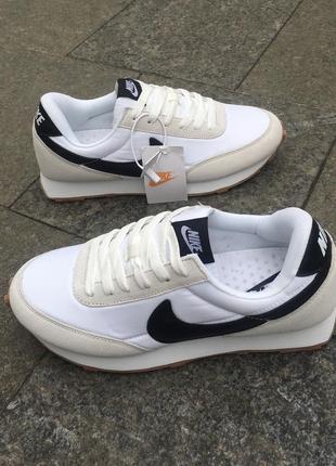 Мужские фабричные кроссовки nike classic white black👟 классические мужские кроссовки найк белые с чёрным3 фото