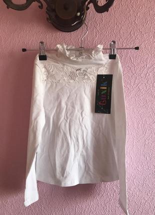 Трикотажная блуза для девочки на рост 122,134,140;3 фото