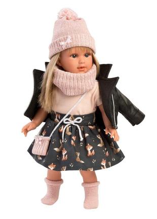 Испанская виниловая кукла реалистичная коллекционная девочка блондинка 40 см llorens2 фото