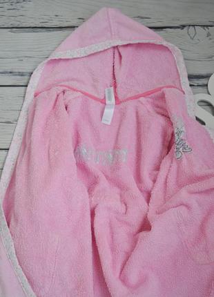 6 - 7 р 116-122 см фирменный детский натуральный махровый халат с капюшоном минные маус десней disney9 фото