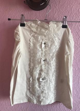Трикотажная блуза для девочки на рост 116-1223 фото