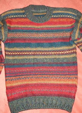 Свитер с шерстью marks &amp; spencer р. 127см(7-8лет)