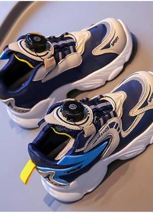 Стильные кроссовки из boa темно-синие5 фото