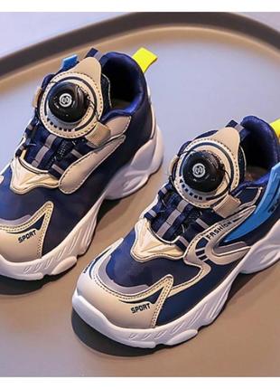 Стильные кроссовки из boa темно-синие3 фото