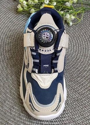 Стильные кроссовки из boa темно-синие7 фото