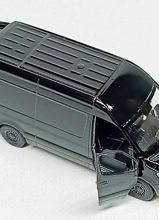 Машинка kinsmart mercedes-benz sprinter  черный kt5426w-3