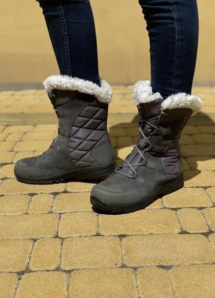 Жіночі шкіряні зимові чоботи columbia ice maiden ii 37, 41.5 розмір
