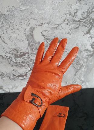 Яркие , стильные,  перчатки из натуральной кожи2 фото