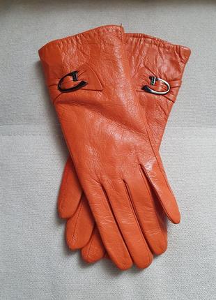 Яркие , стильные,  перчатки из натуральной кожи4 фото