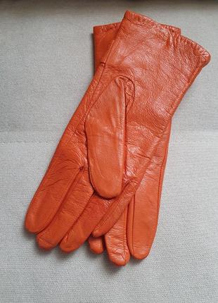 Яркие , стильные,  перчатки из натуральной кожи5 фото