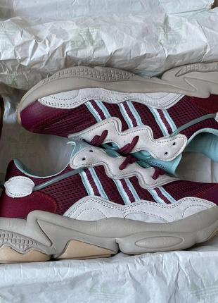 Женские adidas ozweego bordo blue6 фото