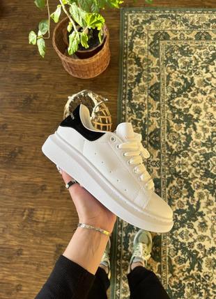 Alexander mcqueen white black ❤️ 36рр-45рр❤️кроссовки женские маквин, кроссовки мужские, кроссовки жеэнкие маквин