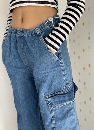 Дитячі джинси карго zara для дівчинки/детский джинсы зара на девочку