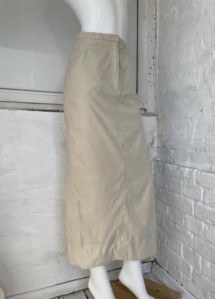 Длинная юбка из плащёвки с молением на ножке my own (girbaud, diesel, acg, zara, h&amp;m, cos ))3 фото