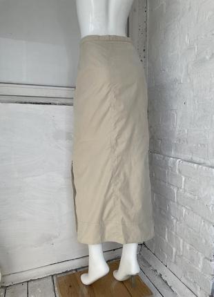 Длинная юбка из плащёвки с молением на ножке my own (girbaud, diesel, acg, zara, h&amp;m, cos ))4 фото