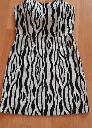 Шикарное  платье  аsos  , ткань  паетки