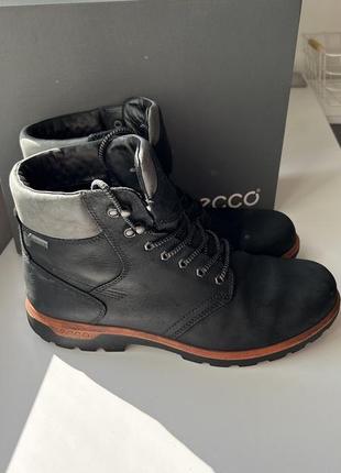 Ботинки кожаные ecco gore-tex