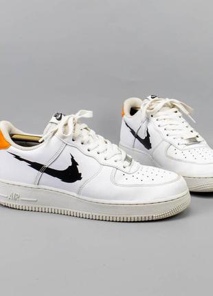 Кожаные кроссовки nike air force 1 low glitch swoosh