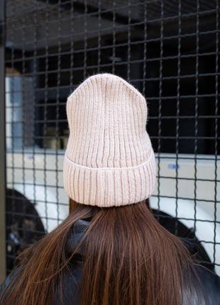 Зимова шапка without snow beige  woman3 фото