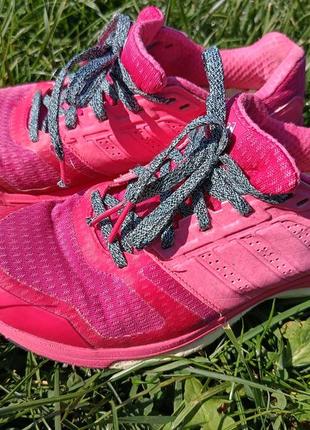 Adidas кроссовки беговые розовые6 фото