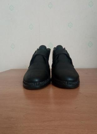 Женские кожаные ботинки rieker3 фото