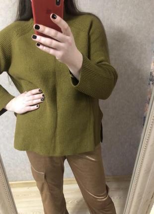 Новый стильный приятный джемпер с горлом 50-56 р zara