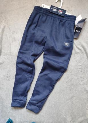 Reebok.оригинал.спортивные штаны утепленные зимние брюки синие 146 152 158 164 1721 фото