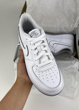 Nike air force1 dx5805-100 кроссовки белые, оригинальные кроссовки найк белые3 фото