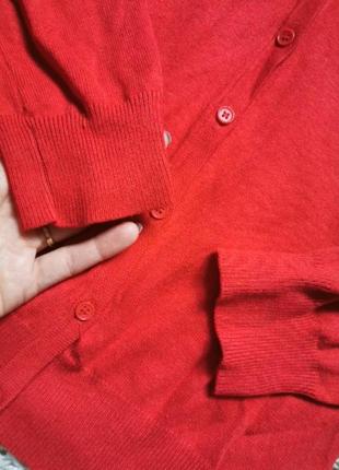 Джемпер кардиган на пуговках красный  vero moda5 фото