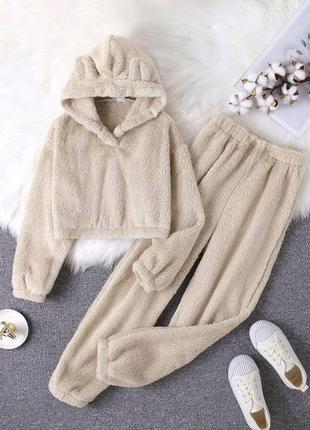 Пижама махровая с ушками