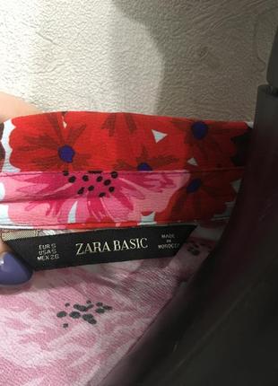 Трендовая блуза в актуальный цветочный принт от zara3 фото