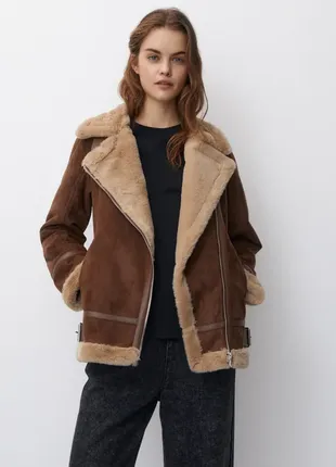 Дубленка pull &amp; bear