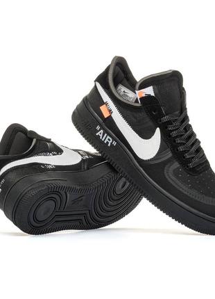 Коросівки найк форси nike air force x off white 1 low black