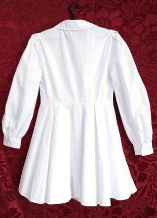 100% бавовна біла сукня сорочка7 фото