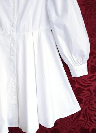 100% бавовна біла сукня сорочка5 фото