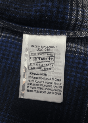 Фланелевая рубашка carhartt в клетку