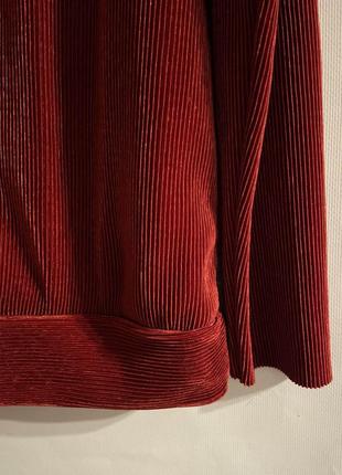 Блуза/кофта-плиссе  винного цвета от датского бренда fransa4 фото