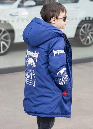 Стильная подростковая удлиненная двусторонняя куртка1 фото