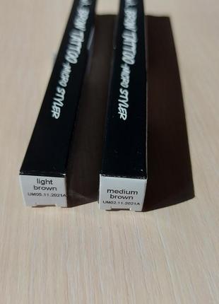 Лайнер (маркер) для бровей коричневый "туту - эффект " ( medium brown, light brown ) avon
