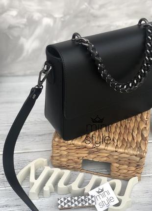 Кожа кожаная сумка на длинной ручке cross-body сумочка трендовая и стильная кроссбоди7 фото