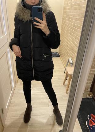Куртка чорні зимня жіноча3 фото